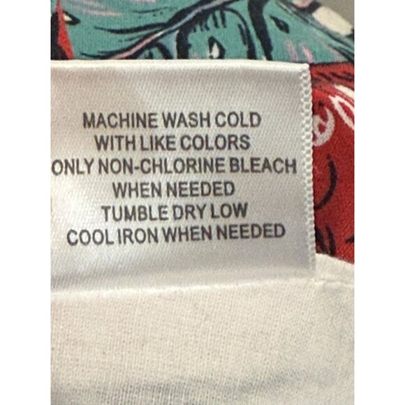 Modcloth Tropical Print Sleeveless Knee Length Dress Lined 100% Cotton Size 1X - Picture 6 of 11